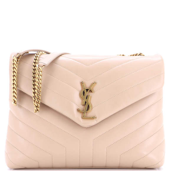 Saint Laurent Medium Loulou Shoulder Bag Matelasse Chevron Leather - Picture 1 of 5